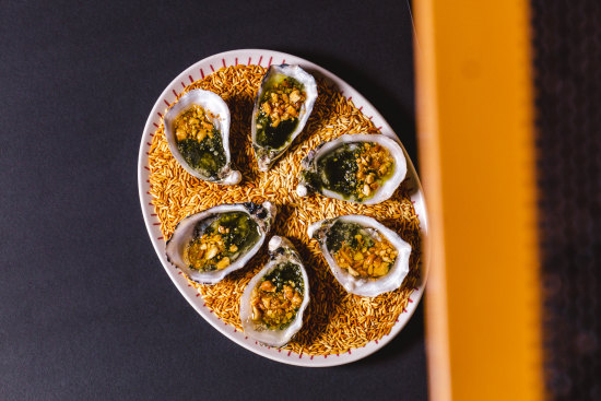Endless grilled oysters are available on the weekends.