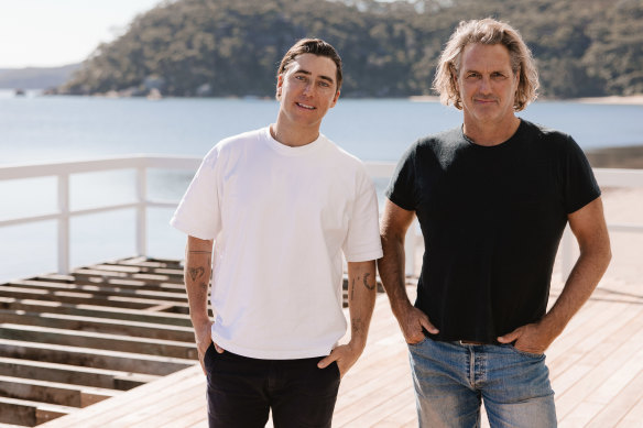 Co-owners Rob Domjen (left) and Ben May at The Joey site in 2023. 