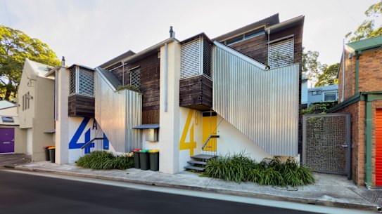 Architect David Langston-Jones’ townhouses in Little Young Street, Redfern.