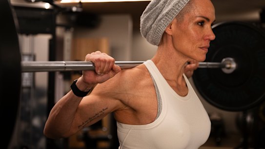 Lifting the bar: Leah Simmons.