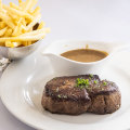 Steak frites at Ouest France Bistro