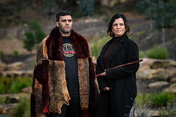Djaran Murray-Jackson (left) and Meriki Onus are the new co-chairs of Victoria’s First Peoples’ Assembly.