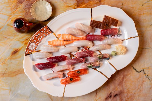 Nigiri platter from Fishnets.