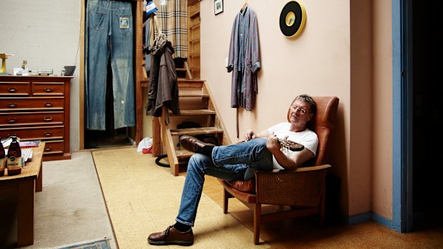 Red Symons in his new home, a property he bought 30 years ago as an investment.