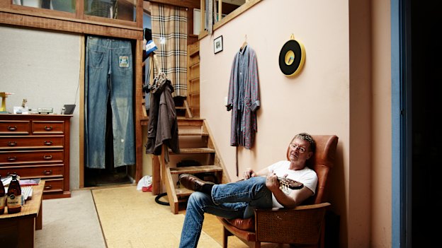 Red Symons in his new digs, a property he bought 30 years ago as an investment.