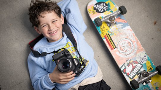 8 year old Arthur Stone ia a finalist in the 2025 Little Sydney Lives photo competition.