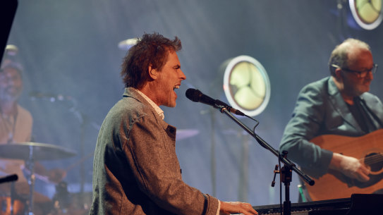 Tim Freedman plays with The Whitlams Black Stump at Factory Theatre last Friday night.