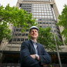 Rohan Fenton, manager of 500 Bourke Street, which has been retrofitted.