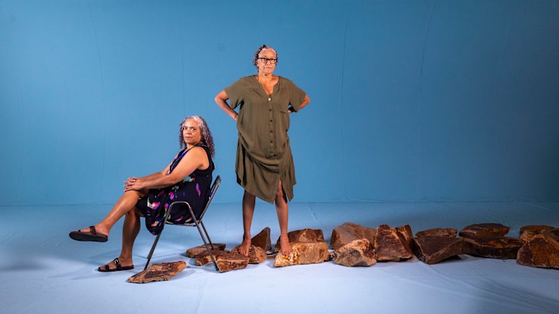 Black Light at Malthouse Theatre starring Rachael Maza, Lisa Maza, Trisha Morton-Thomas and Tahlee Fereday