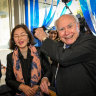 Former prime minister John Howard was campaigning on Tuesday morning with Chisholm MP Gladys Liu ...