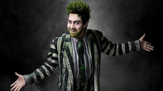 Eddie Perfect takes the title role in the musical, Beetlejuice.