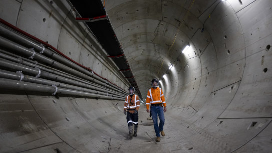 The $11 billion airport metro rail line from St Marys to Bradfield via the new airport is due to open in 2026.