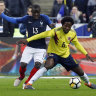 Let's get physical: Colombia show Australia the way to beat France