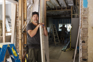 PGR Projects director Paul Rice is renovating this Darlinghurst home. But he's also in demand from clients who want smaller building projects and home maintenance work.