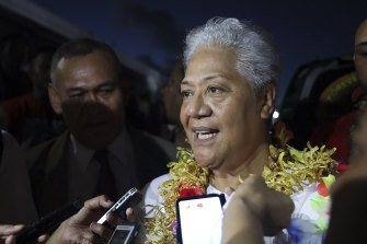 Samoa’s Prime Minister Fiame Naomi Mata’afa announced the lockdown on Friday. 
