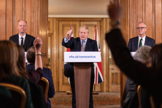 Britain’s Boris Johnson urges the public to avoid all "non-essential" contact with other people.