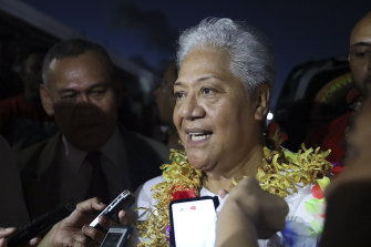 Samoa’s Prime Minister-elect Fiame Naomi Mataafa.