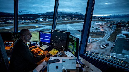 The control tower at Tromso Airport in Tromso, Norway. GPS interference has been recorded from Scandinavia to south of the Black Sea.