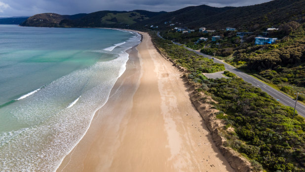 The coastline along the Great Ocean Road is coming under attack from erosion.