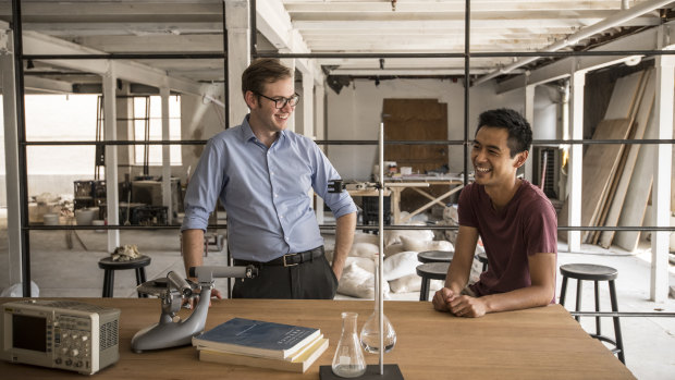 Shaun Balnave and Joey Tsao are setting up a new college for year 11 and 12 science and maths enthusiasts.