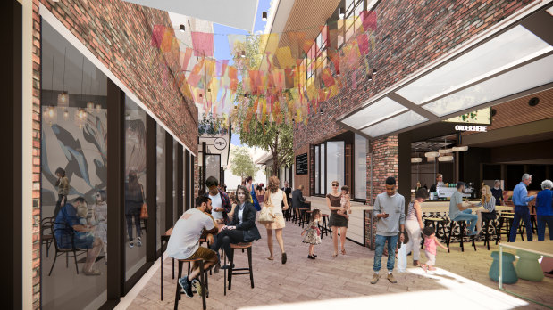 The development's ground level will feature permanent restaurants and room for up to 50 street market stalls.
