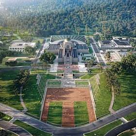 An artist’s impression of the Australian War Memorial’s $500 million redevelopment.