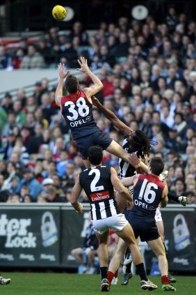 Jeremy Howe flies high in 2012, the season in which he won mark of the year.