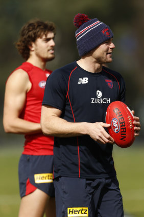 Steven May (right) is also set to return.