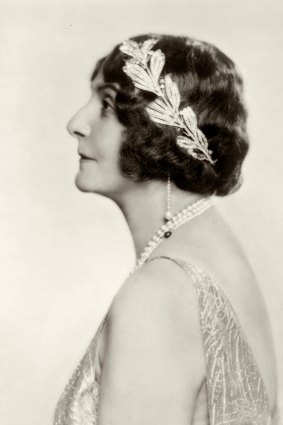 Princess Marie Bonaparte wearing her laurel leaf tiara, 1930