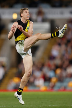 Tom Lynch had a goal overturned on review in the elimination final loss to the Lions.