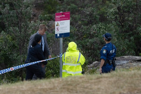 Police have established a crime scene at Diamond Bay in Vaucluse.