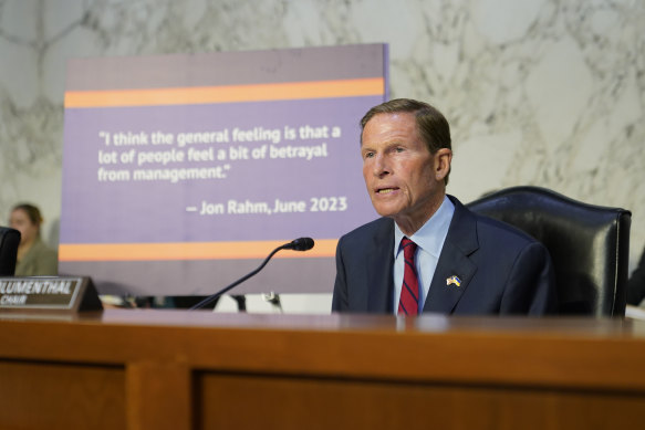 Senator Richard Blumenthal said the LIV Golf hearings are about ‘much more than the game’.