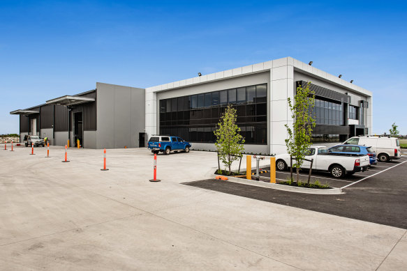 Elenium’s new warehouse in Essendon Field’s 30 hectare industrial estate.