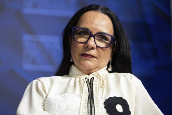 Minister for Indigenous Australians Linda Burney at the National Press Club in Canberra today.