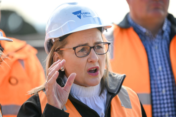 Suburban Rail Loop Minister Jacinta Allan.