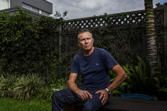  Hamish Studholme has silicosis from working on tunnelling projects in Sydney.