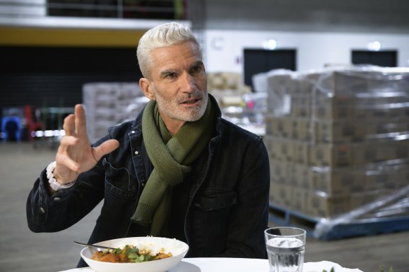 Craig Foster chats over lunch in Marrickville.