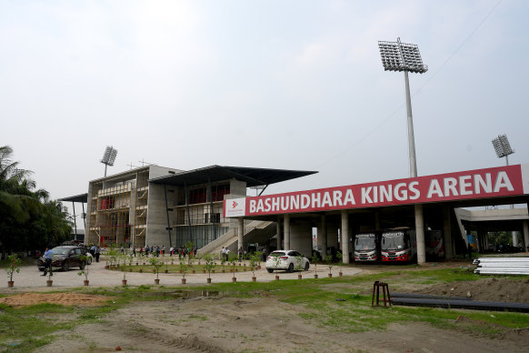 A general view of the Bashundhara Kings Arena.