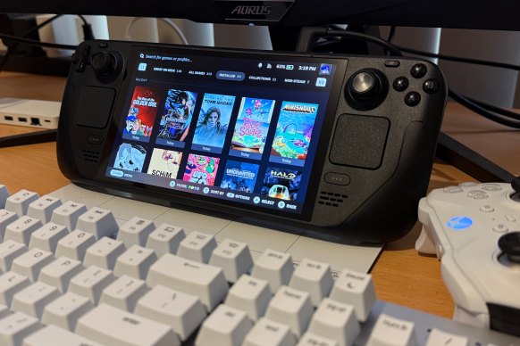 The Steam Deck can be used as a standalone handheld, but it can also be connected to accessories to become a console or PC.