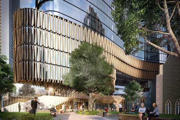 Charter Hall’s new Wesley Place development in Melbourne’s CBD.