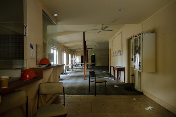 Inside the crumbling Marian St Theatre.