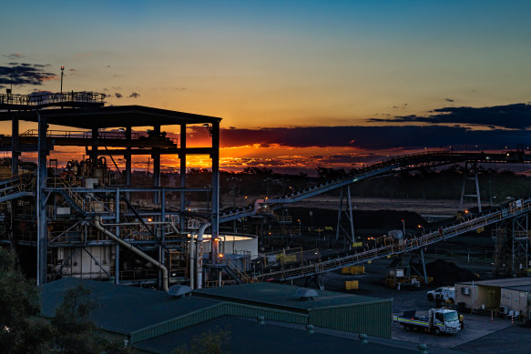 New Hope’s New Acland coal mine washplant in Queensland’s Darling Downs.