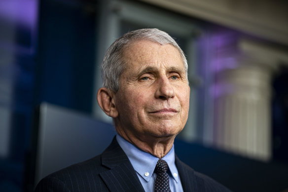 Dr Anthony Fauci, director of the National Institute of Allergy and Infectious Diseases.