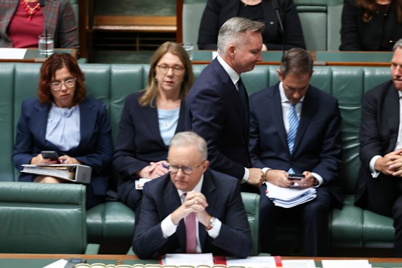 Prime Minister Anthony Albanese during question time today.