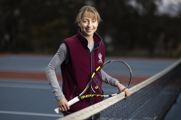 Annabel Ellwood at her coaching job in Canberra.
