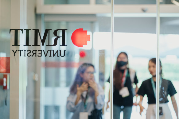 Students at RMIT’s Ho Chi Minh campus in Vietnam. The government wants to see more overseas expansion of Australian higher education.