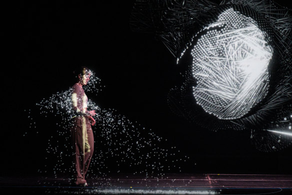 In Sh4dow, the first performing arts production starring an artificial intelligence creature, an actress encounters her virtual self, in an unacknowledged exchange of emotions and data between human and machine. The play is on in Madrid, Spain.