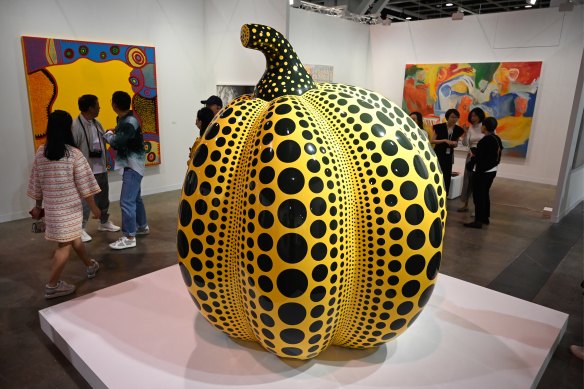 Yayoi Kusama’s Art Basel exhibition.