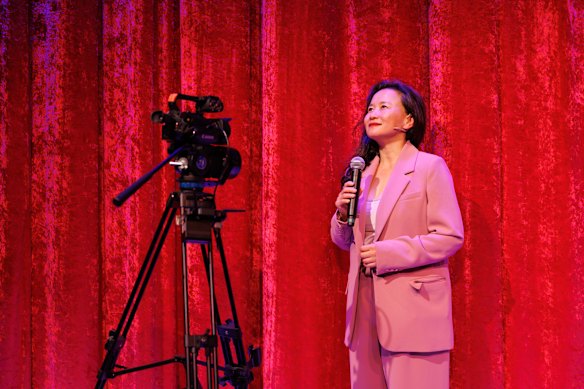 Cheng Lei performs in her one-woman play 1154 Days about her imprisonment in China.