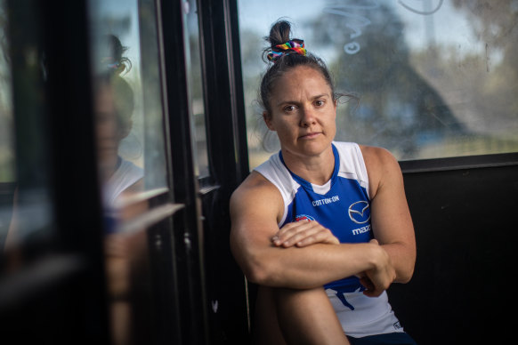 North Melbourne captain Emma Kearney.